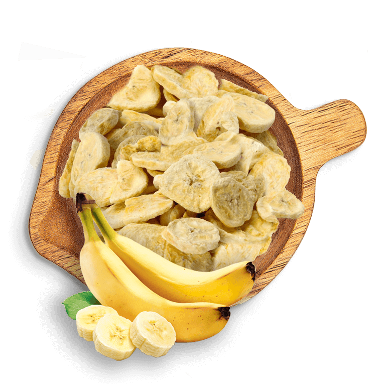 Лиофилизирани банани слайс